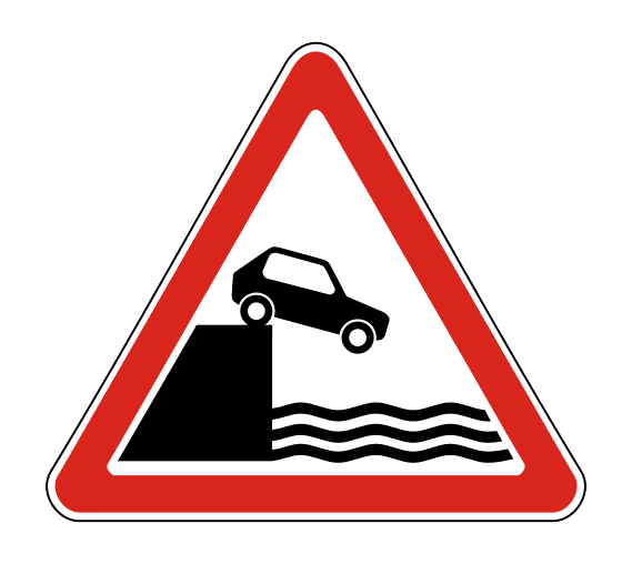 Знак 1.10 «Выезд на набережную»